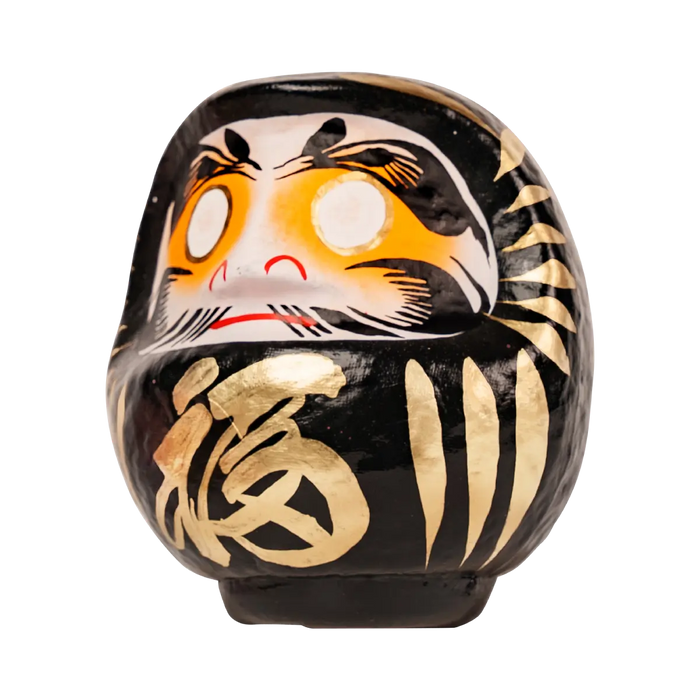 福だるま 黒 12cm