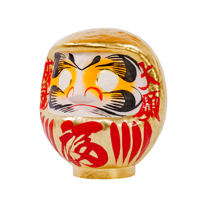 Gold Daruma 15cm Red