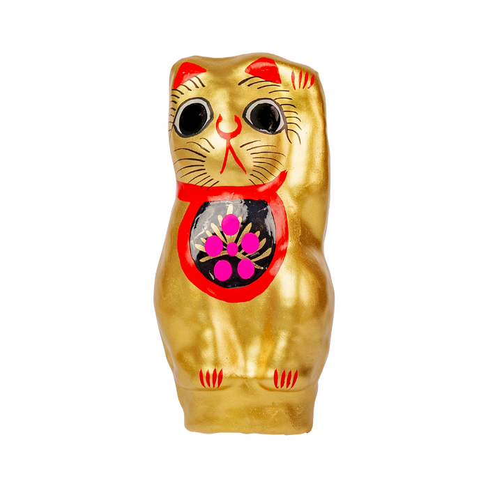 招き猫 金 11cm(左手)