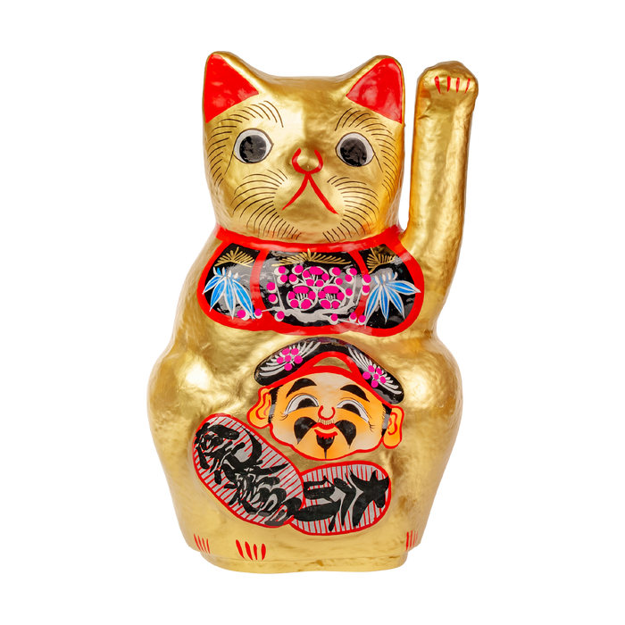 招き猫 金 40cm(左手)