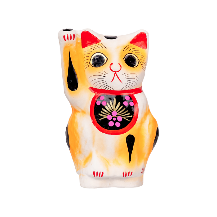 招き猫 白 17cm(右手)