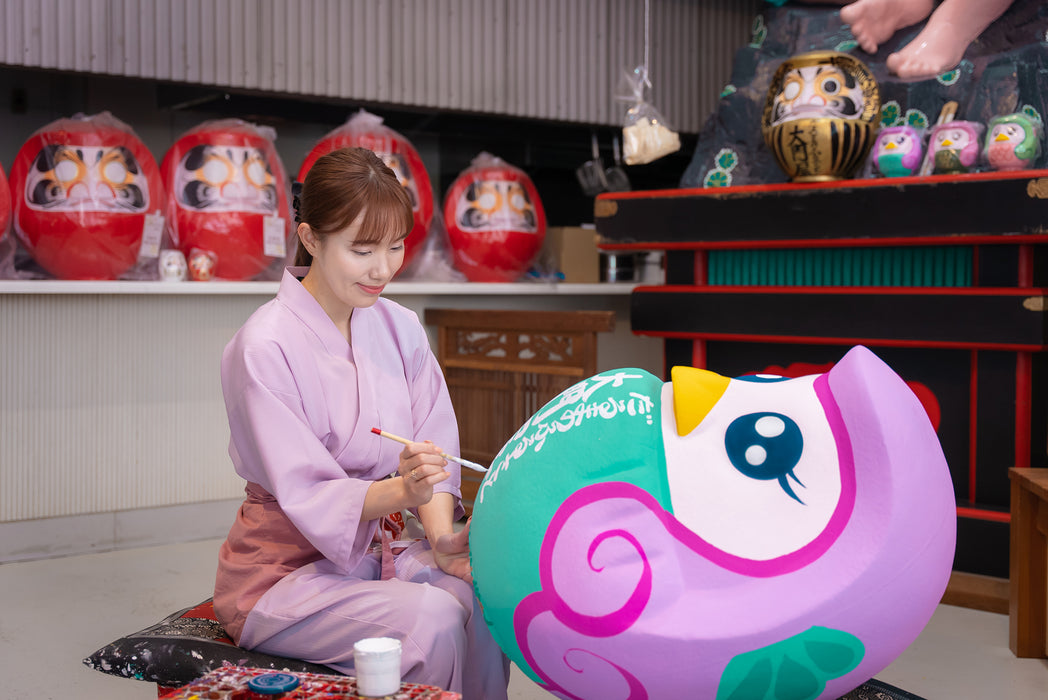 Nombre -in Amabier Daruma Pink (30 cm ~ 50 cm)