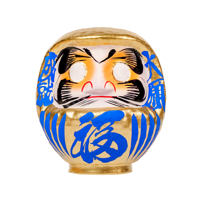 金だるま 15cm 青
