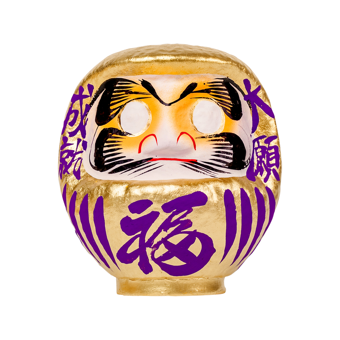 金だるま 15cm 紫