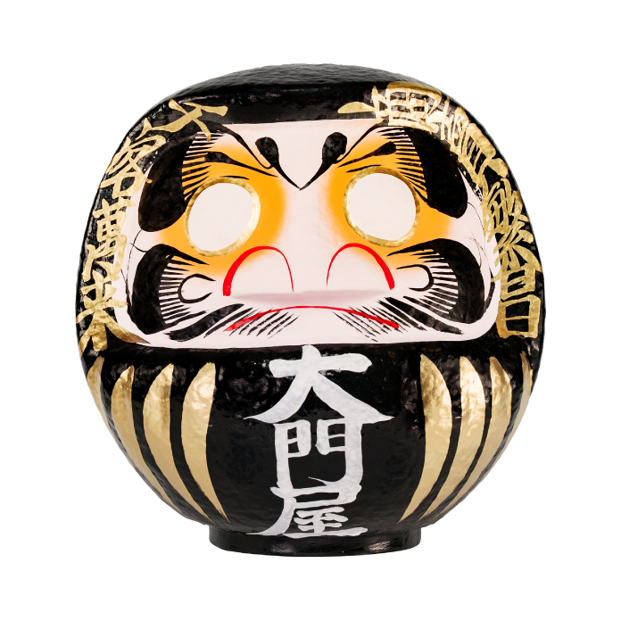 カラー名入れだるま 黒【ご家庭用】