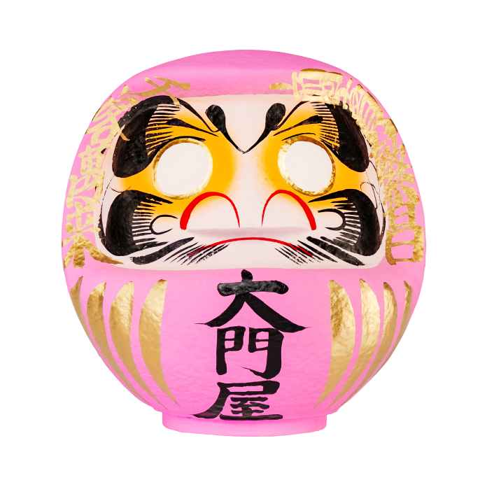 カラー名入れだるま さくらピンク【商売用】