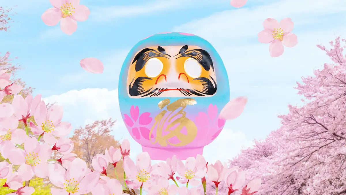 桜だるま 【青空】